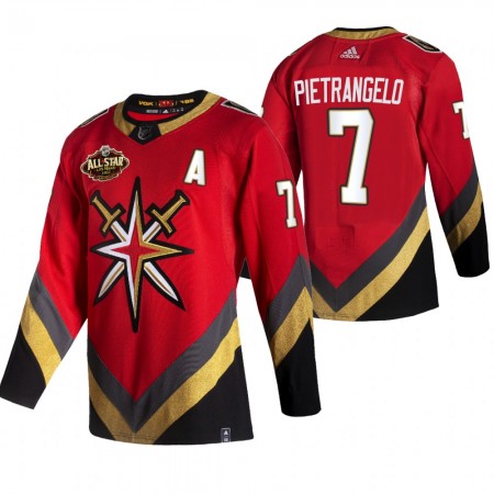 Vegas Golden Knights Alex Pietrangelo 7 2022 NHL All-Star Reverse Retro Authentic Shirt - Mannen